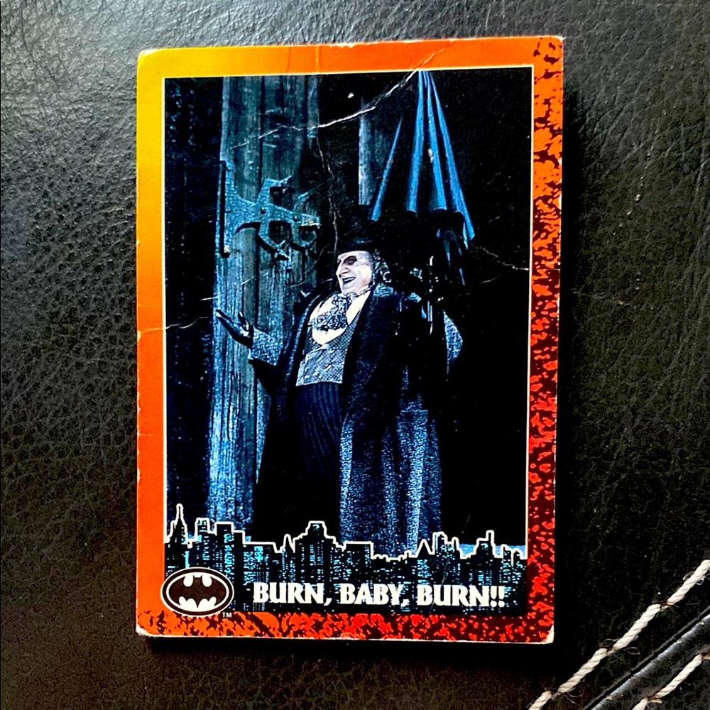 Batman Returns Card with Blue and Red Design